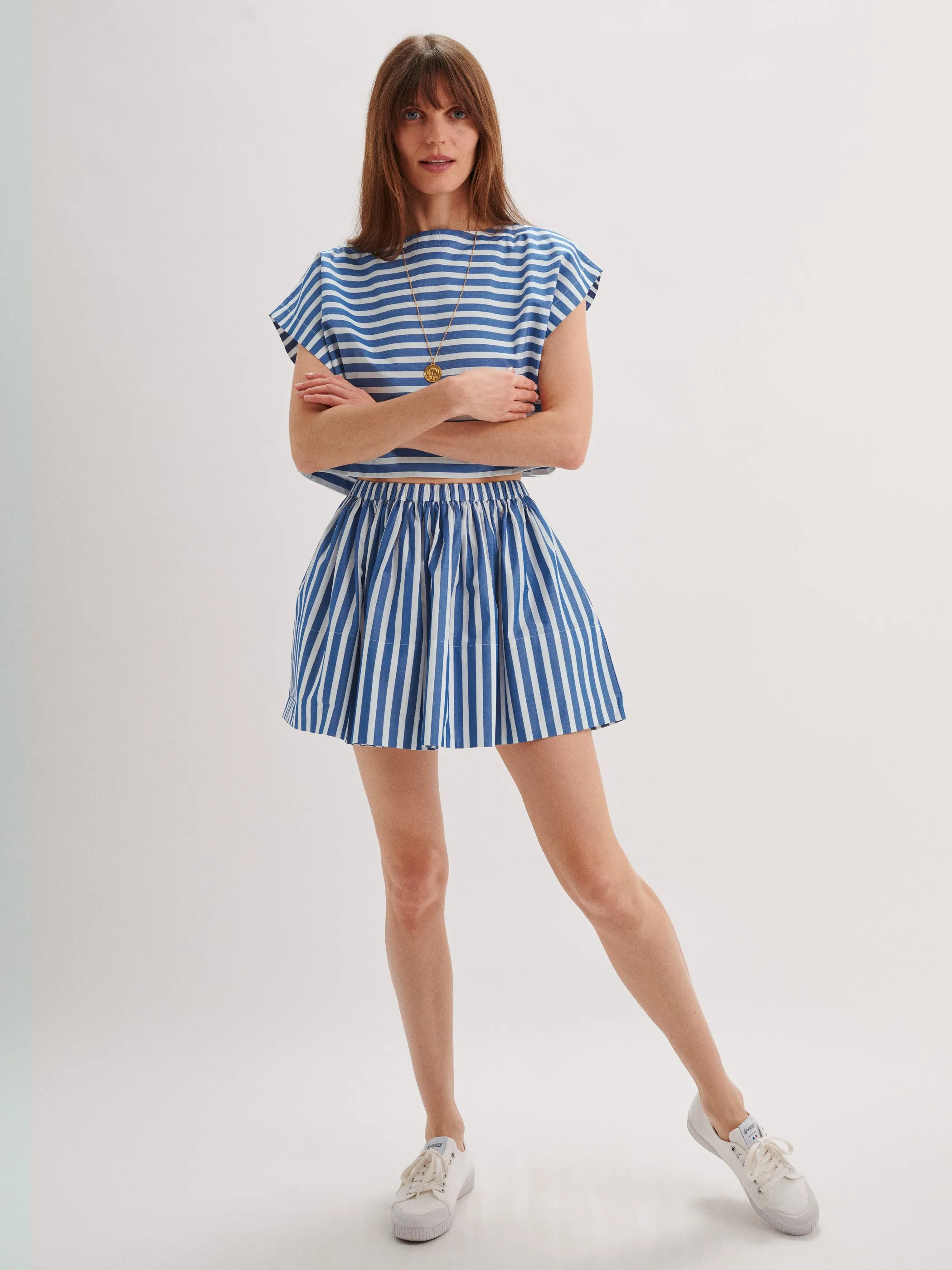The Kori Crop Top in Cotton Poplin