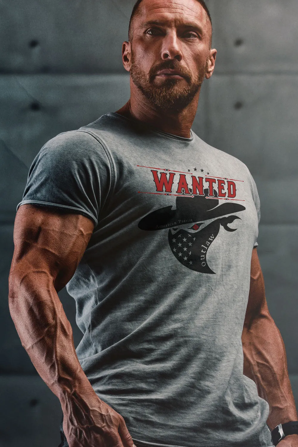 The Outlaw Men's Patriotic Lifestyle T Shirt Made in America