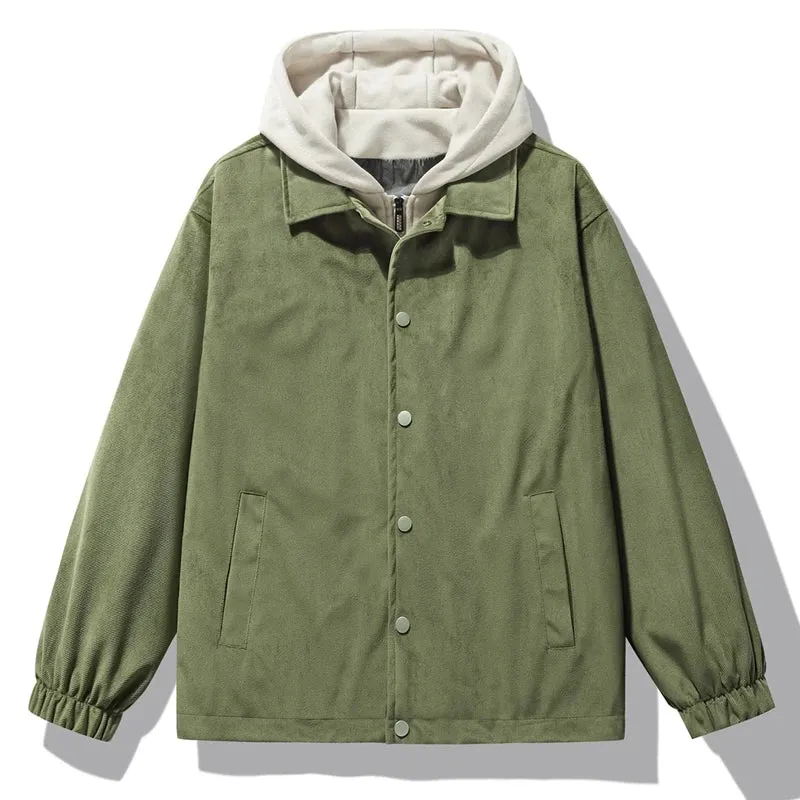 The Voyager Suede Hooded Jacket