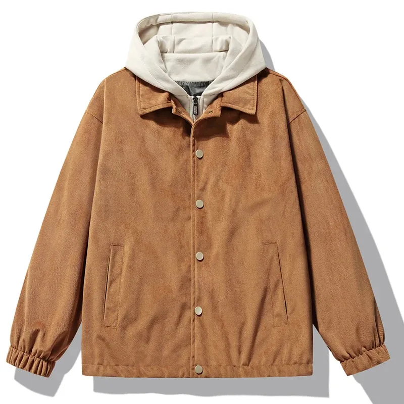The Voyager Suede Hooded Jacket