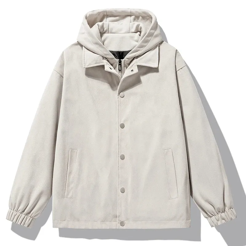 The Voyager Suede Hooded Jacket