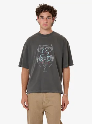 Thrills - Bitter End Box Fit Oversize Short Tee - Merch Black