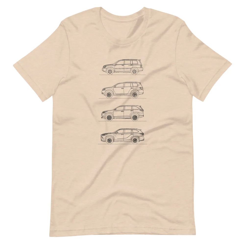 Toyota Highlander Outline T-shirt