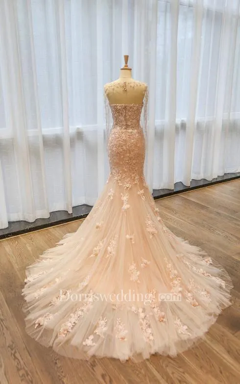 Trumpet Sweetheart Lace Dress