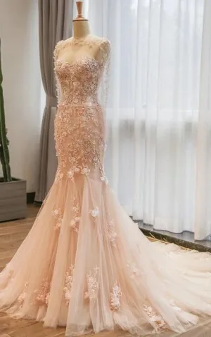 Trumpet Sweetheart Lace Dress