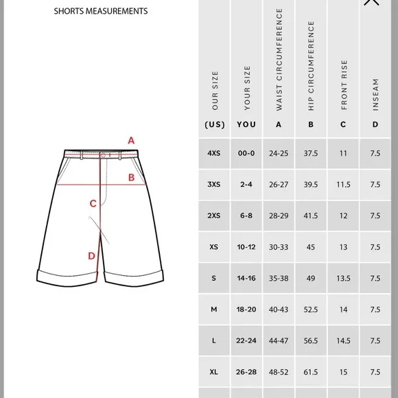 Universal Standard Casual Stretch Twill Shorts in Ivy Size XS (10-12 waist size)