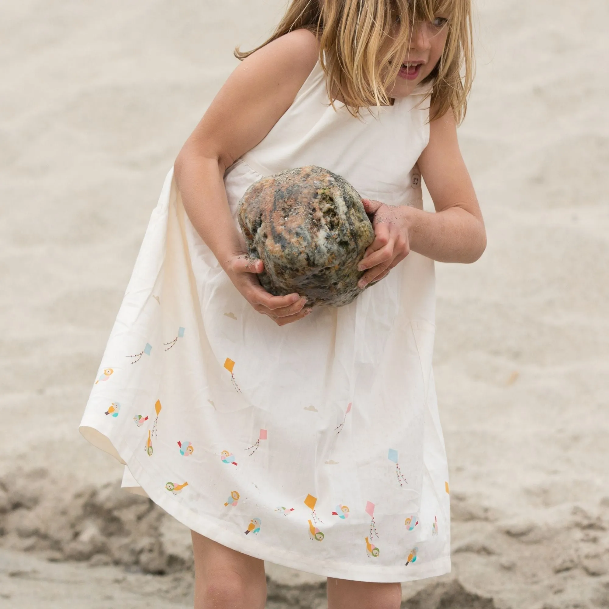 Up In The Sky Sleeveless Pinny Dress
