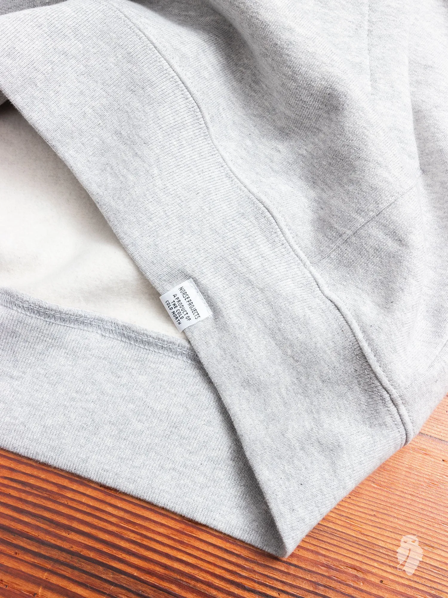 Vagn Pullover Hoodie in Light Grey Melange