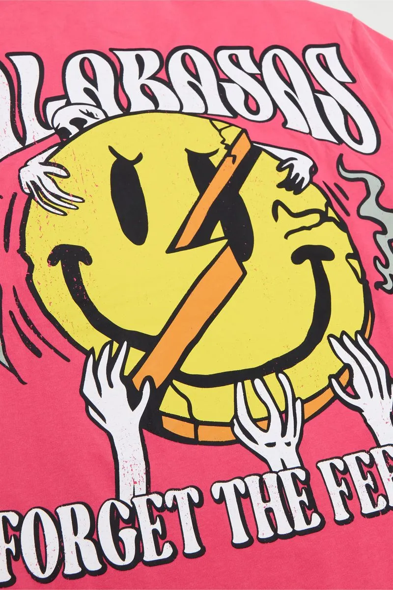 VALABASAS FORGET IT TEE (VINTAGE BEGONIA RED)