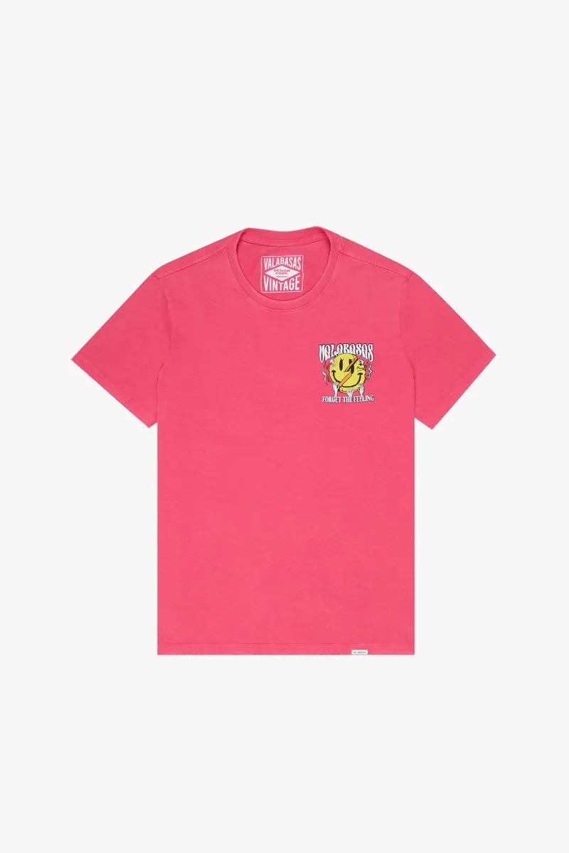 VALABASAS FORGET IT TEE (VINTAGE BEGONIA RED)