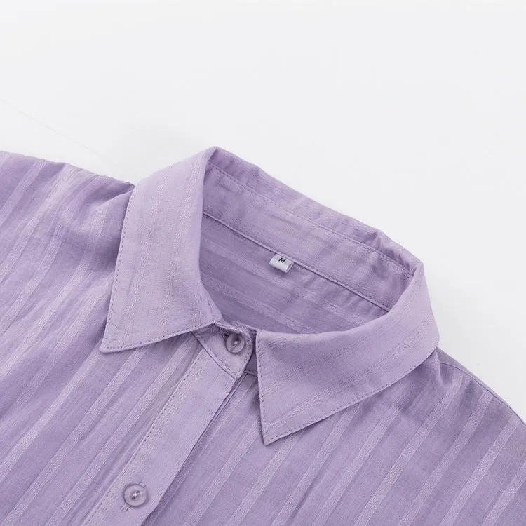 Vera - Light and Airy Button-Up & Shorts Ensemble
