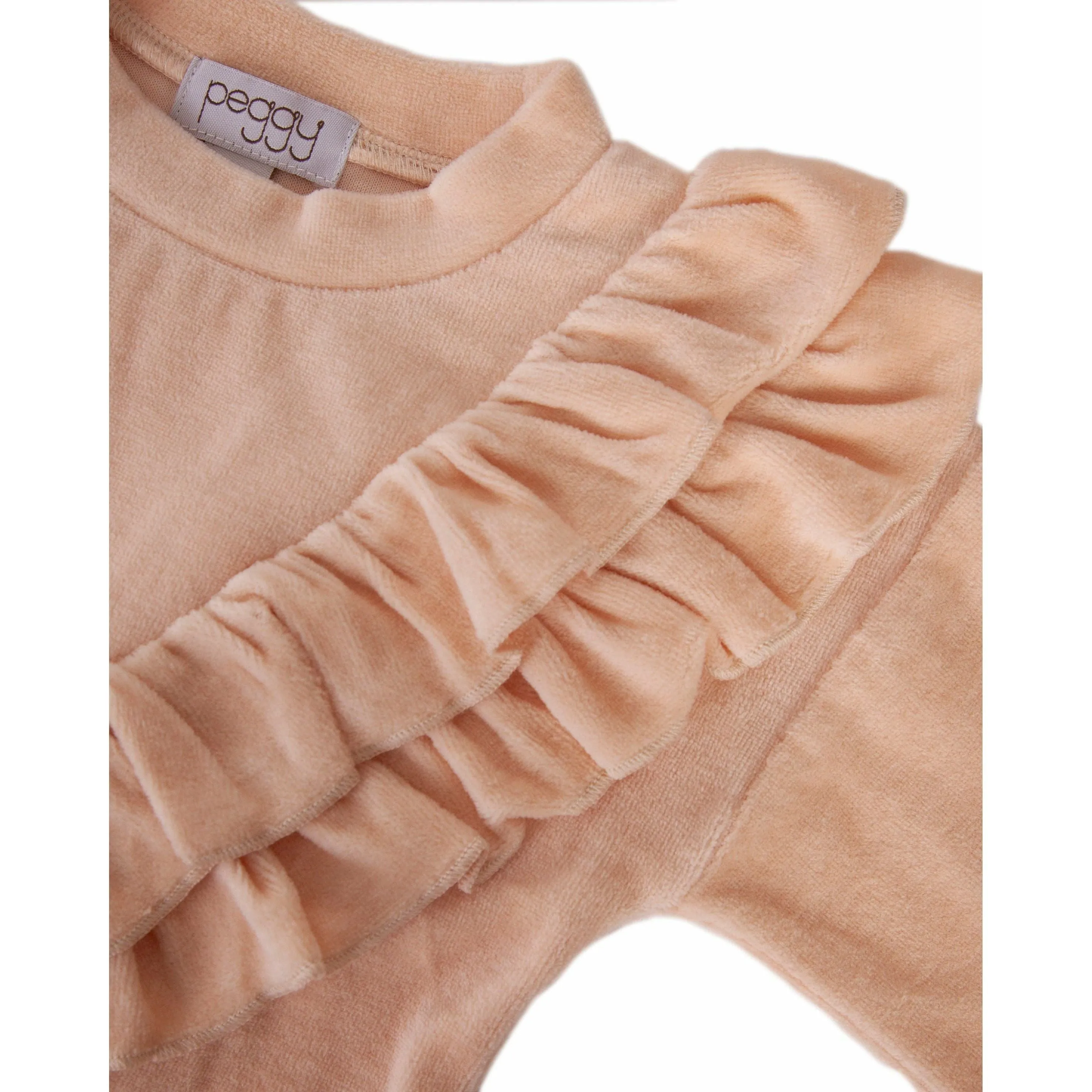 Verity Velour Top - Ivory