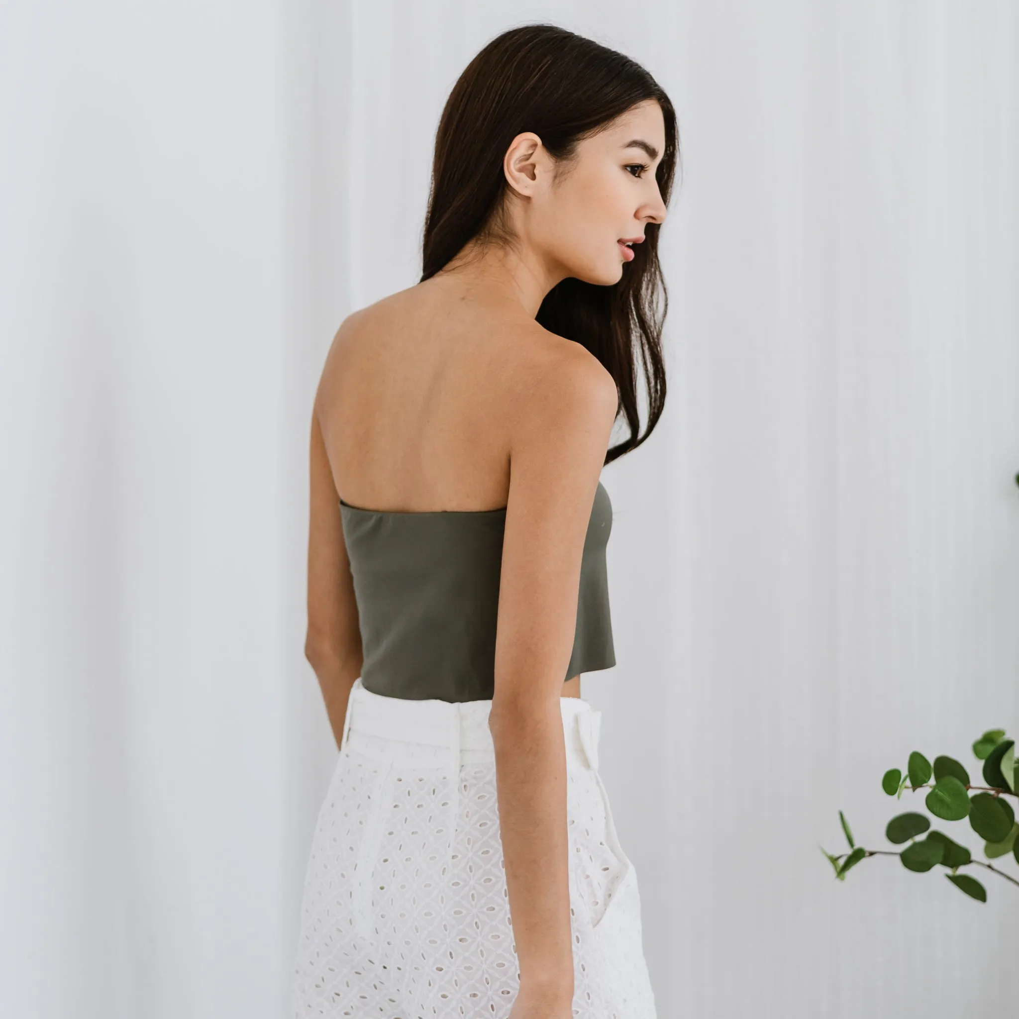 Versatile 3-in-1 Bra Top in Dark Sage (Size S only)