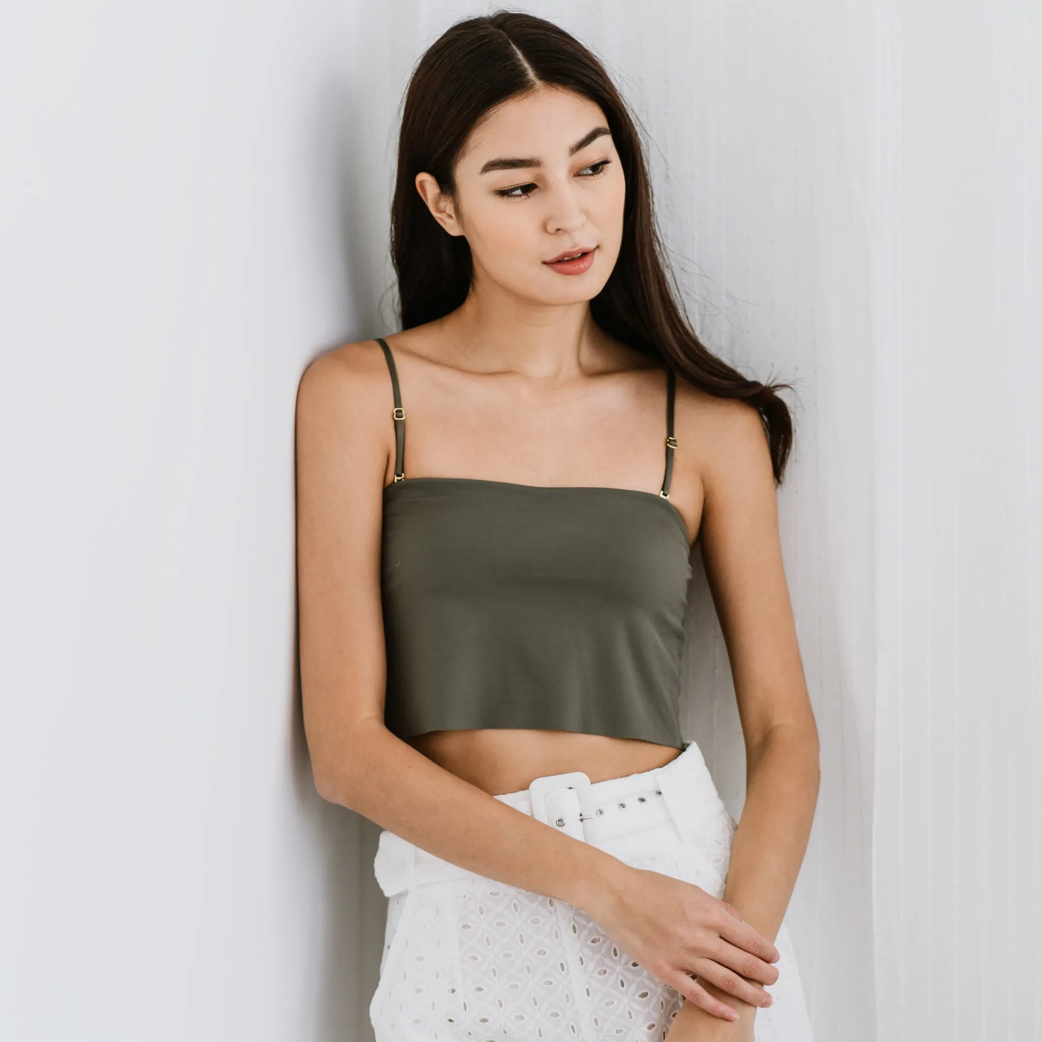 Versatile 3-in-1 Bra Top in Dark Sage (Size S only)