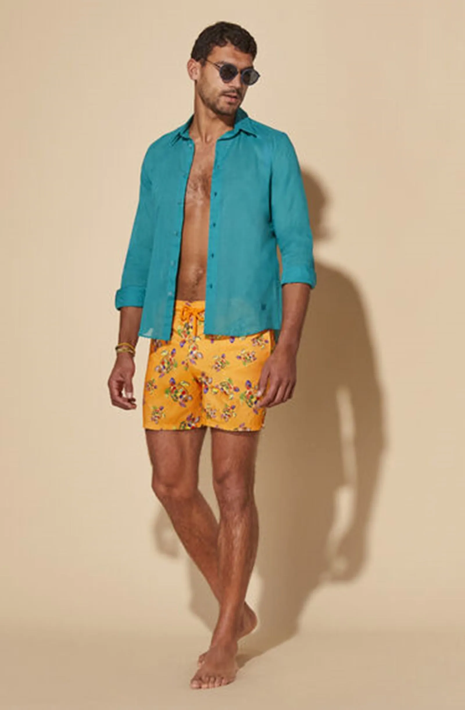 VILEBREQUIN Men Swim Shorts Ultra-Light and Packable Rataturtles