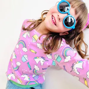 Villervalla Kids Unicorn Top - Bloom Pink (Last one! 2-3y)