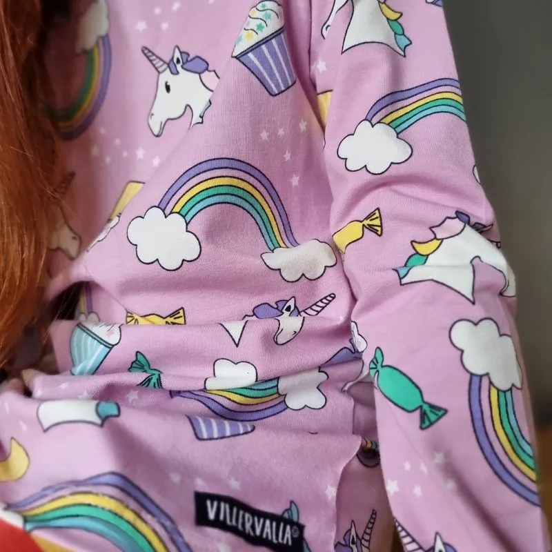 Villervalla Kids Unicorn Top - Bloom Pink (Last one! 2-3y)