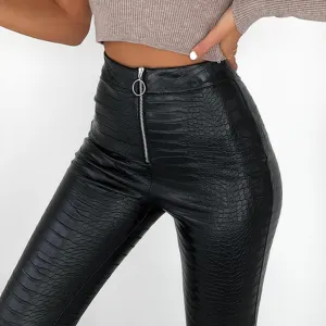 Vitha - Modern Animal Skin Pants for Women