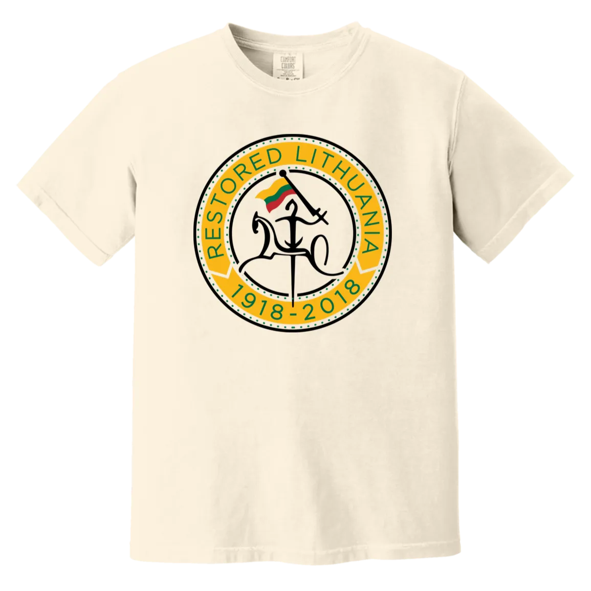 Vytis Restored - Men/Women Unisex Soft-Washed Comfort Cotton Short Sleeve T-Shirt