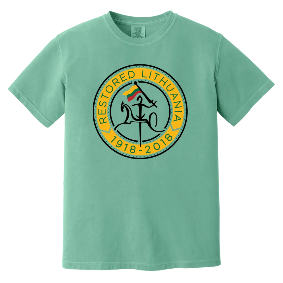 Vytis Restored - Men/Women Unisex Soft-Washed Comfort Cotton Short Sleeve T-Shirt