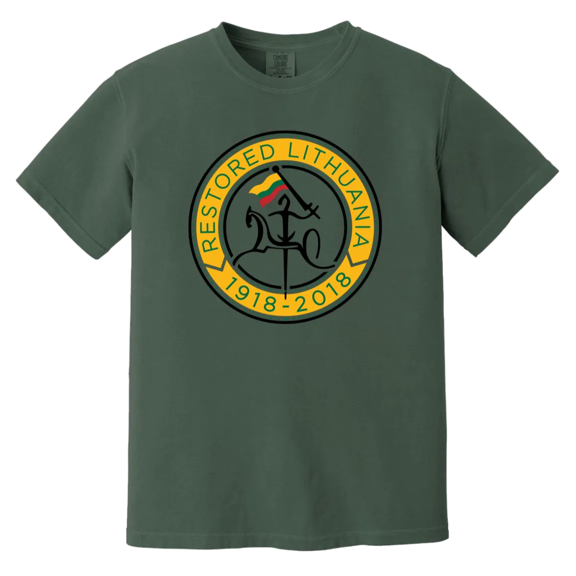Vytis Restored - Men/Women Unisex Soft-Washed Comfort Cotton Short Sleeve T-Shirt