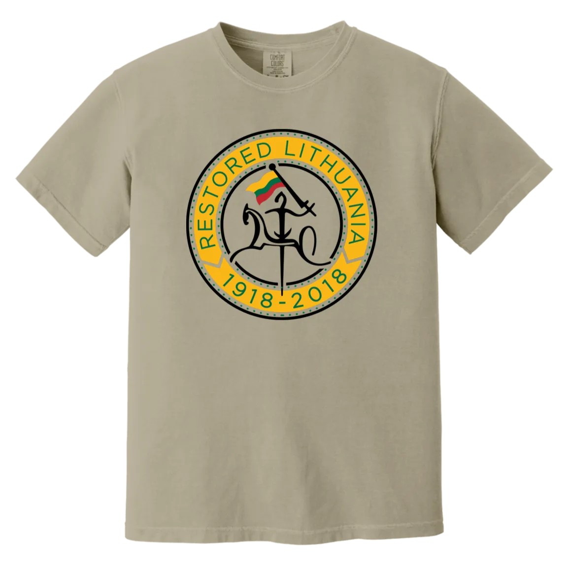Vytis Restored - Men/Women Unisex Soft-Washed Comfort Cotton Short Sleeve T-Shirt