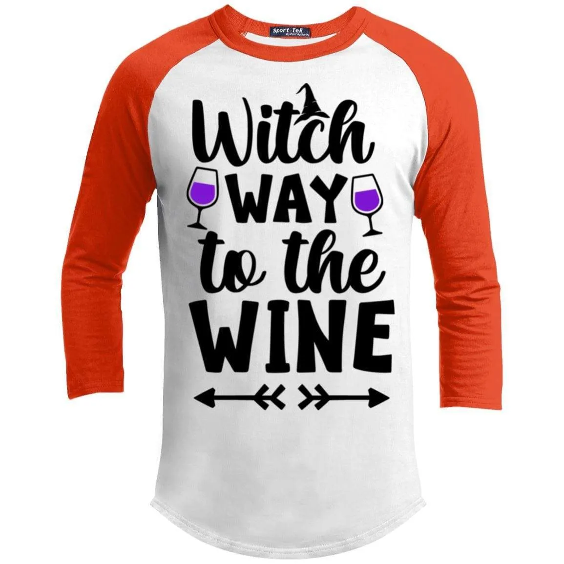 Witch Way To The Wine Raglan