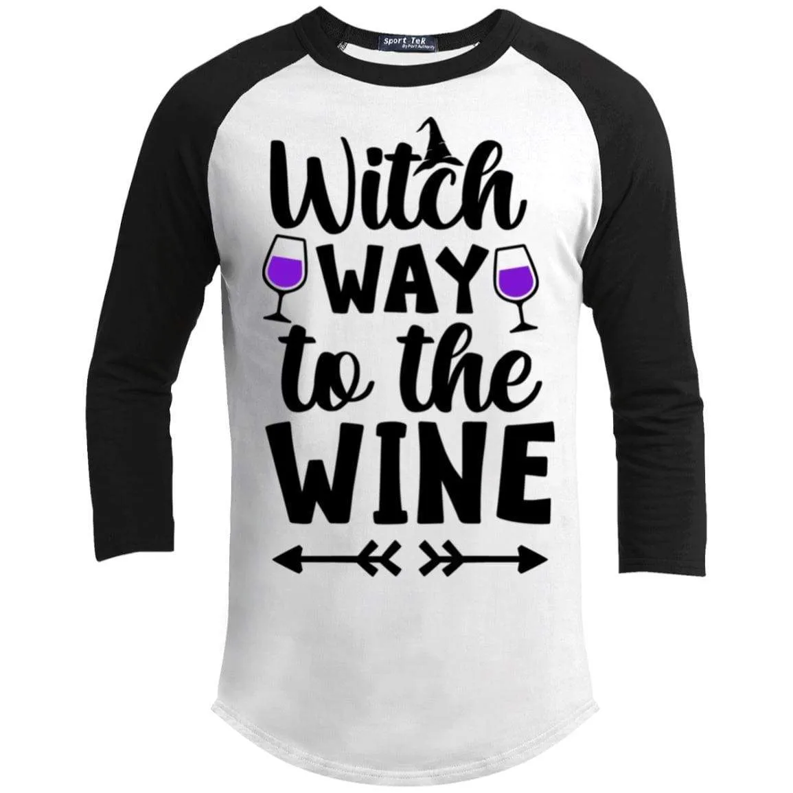 Witch Way To The Wine Raglan