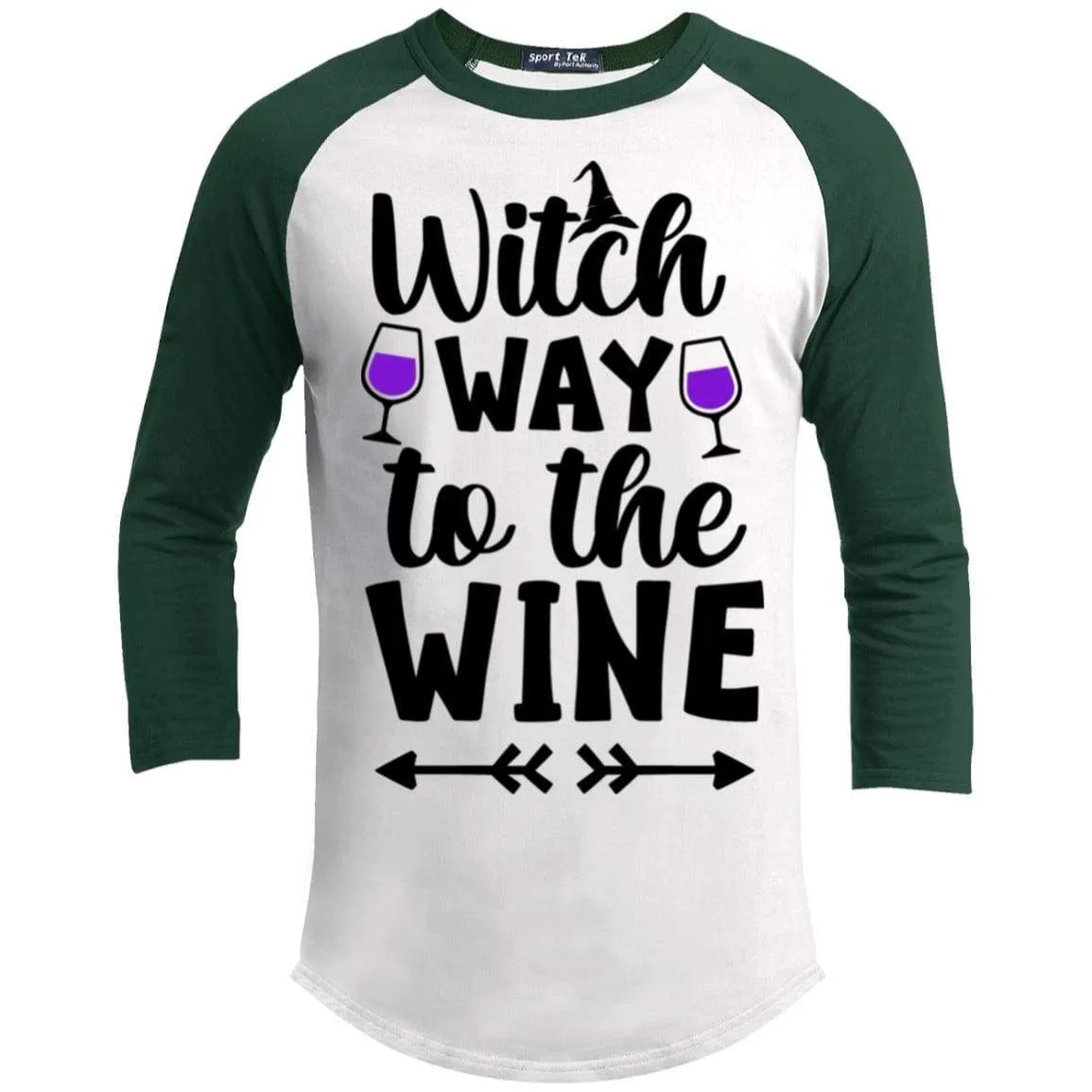 Witch Way To The Wine Raglan