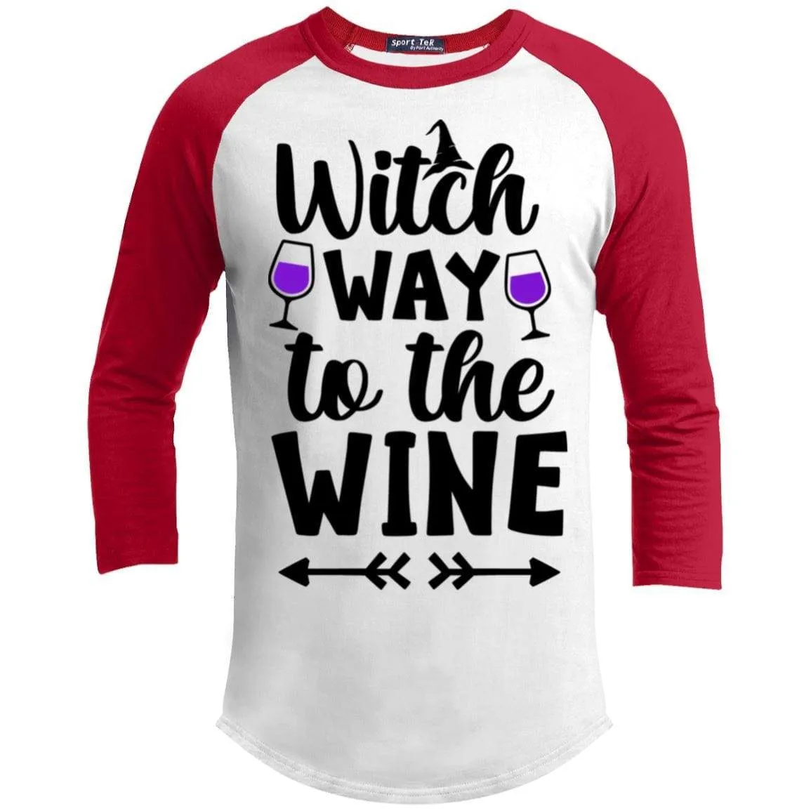 Witch Way To The Wine Raglan