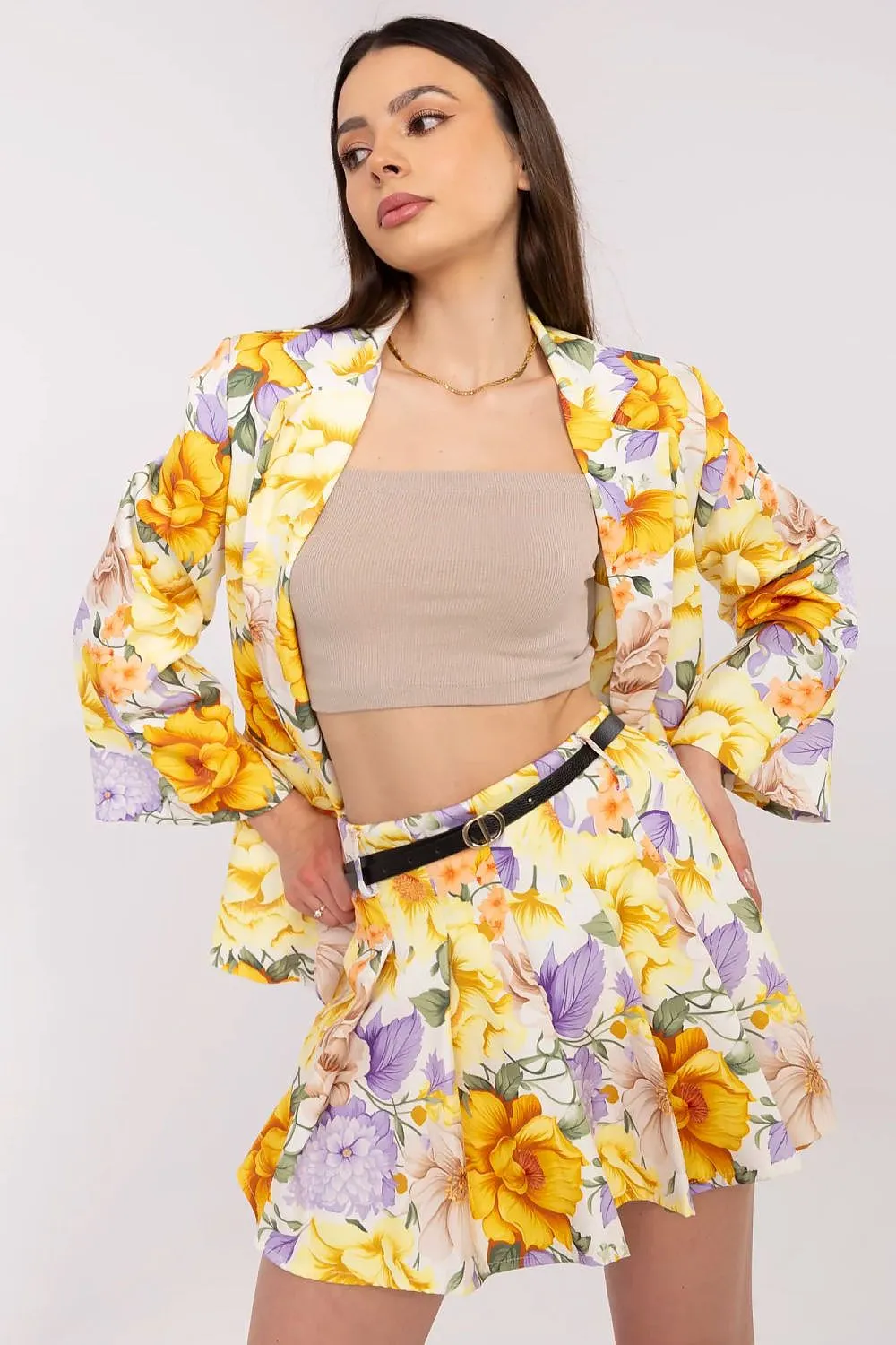 Women blazer and shorts set