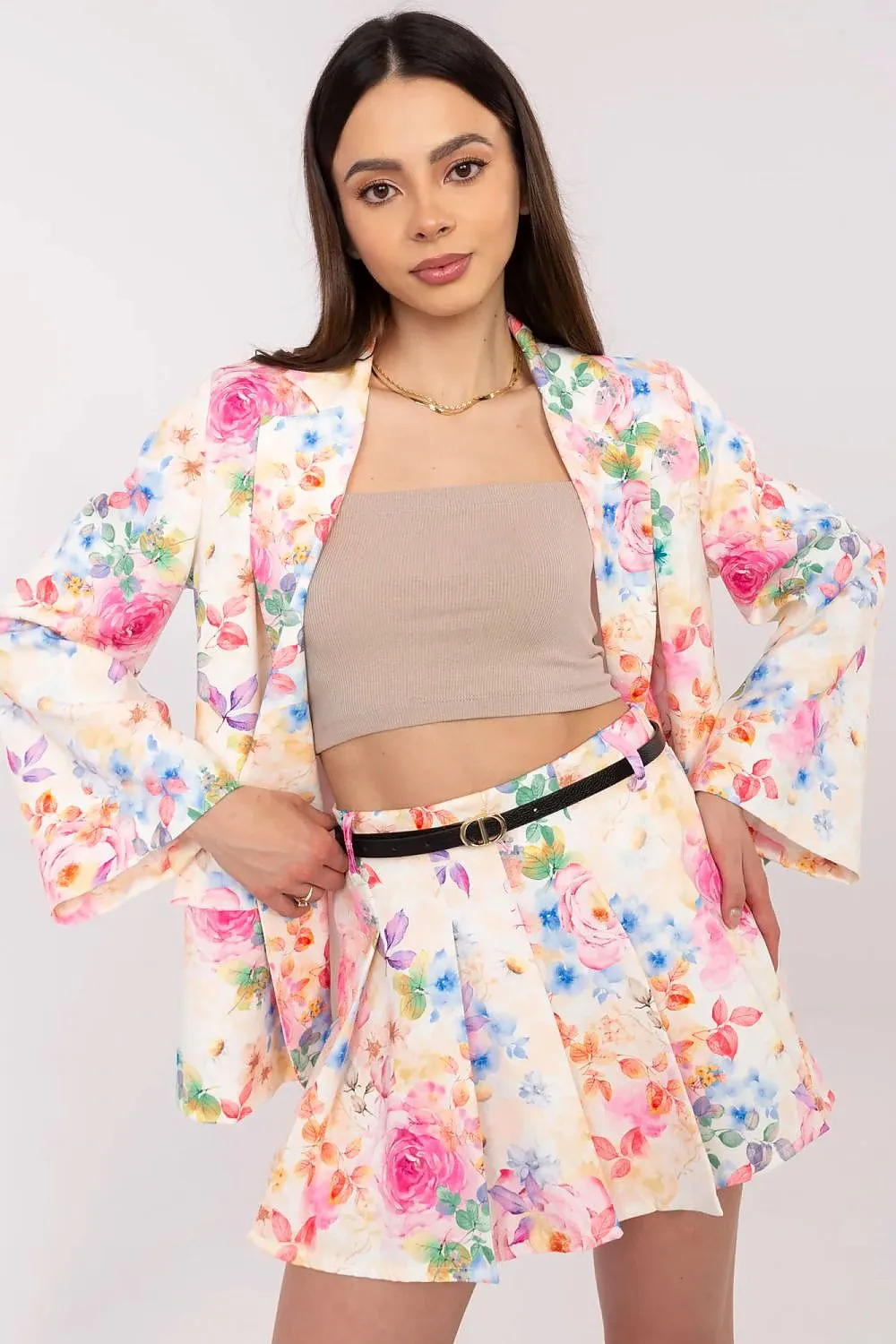 Women blazer and shorts set