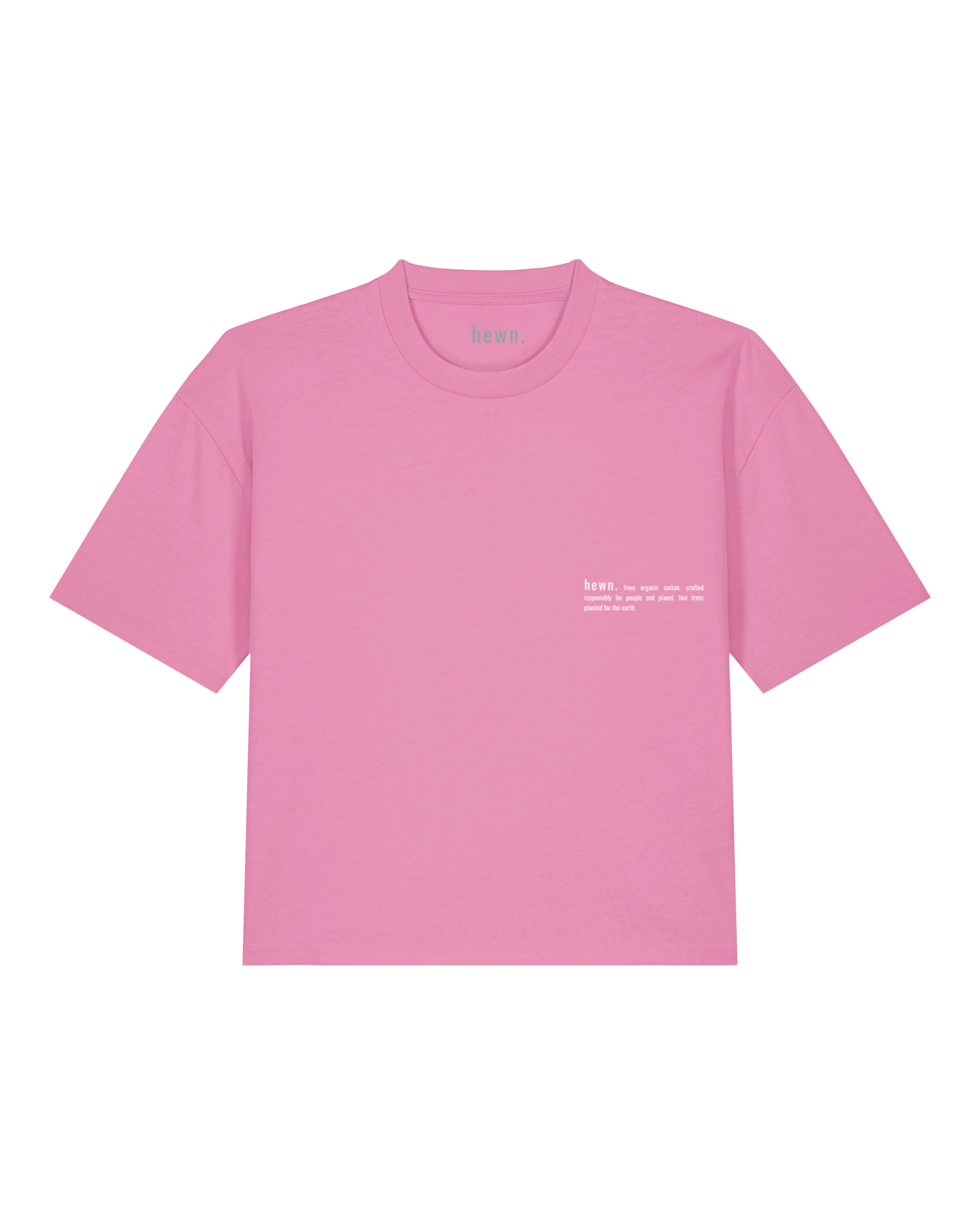 Women's Organic Cotton Boxy T-Shirt | Azalea Pink