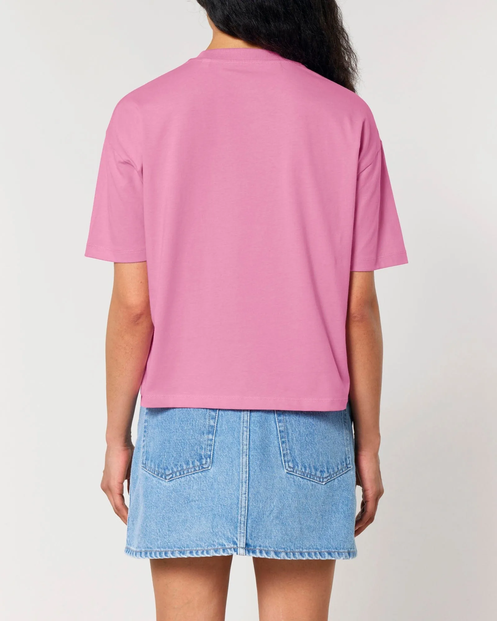 Women's Organic Cotton Boxy T-Shirt | Azalea Pink