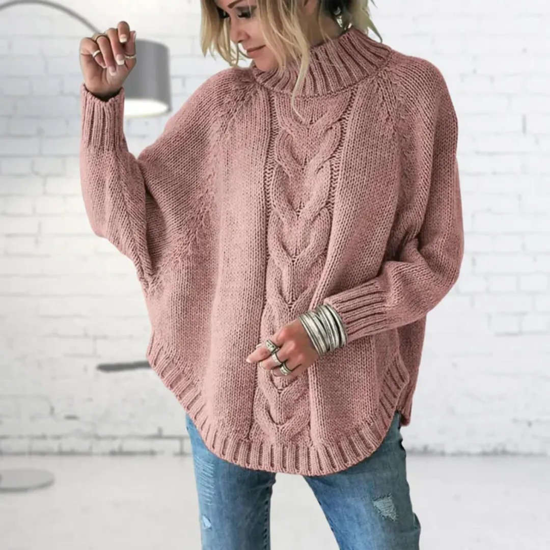 Women's Oversized Warm Knitted Sweater | Long