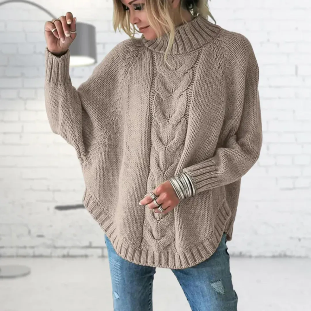 Women's Oversized Warm Knitted Sweater | Long