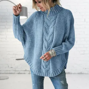 Women's Oversized Warm Knitted Sweater | Long