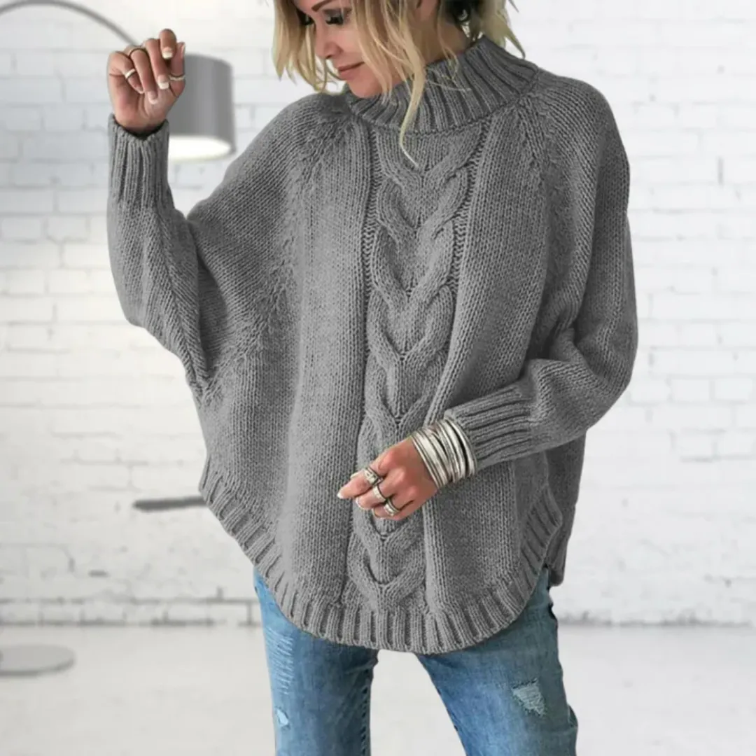 Women's Oversized Warm Knitted Sweater | Long