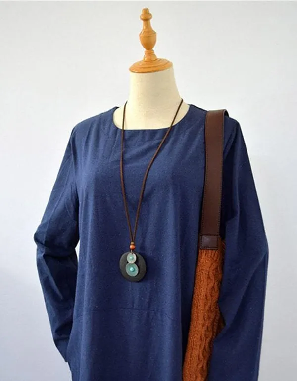 Women's Retro Necklace Sweater Chain