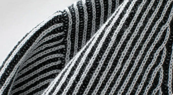 Women's Soft and Cozy Relaxed-fit Sweater with Stripes
