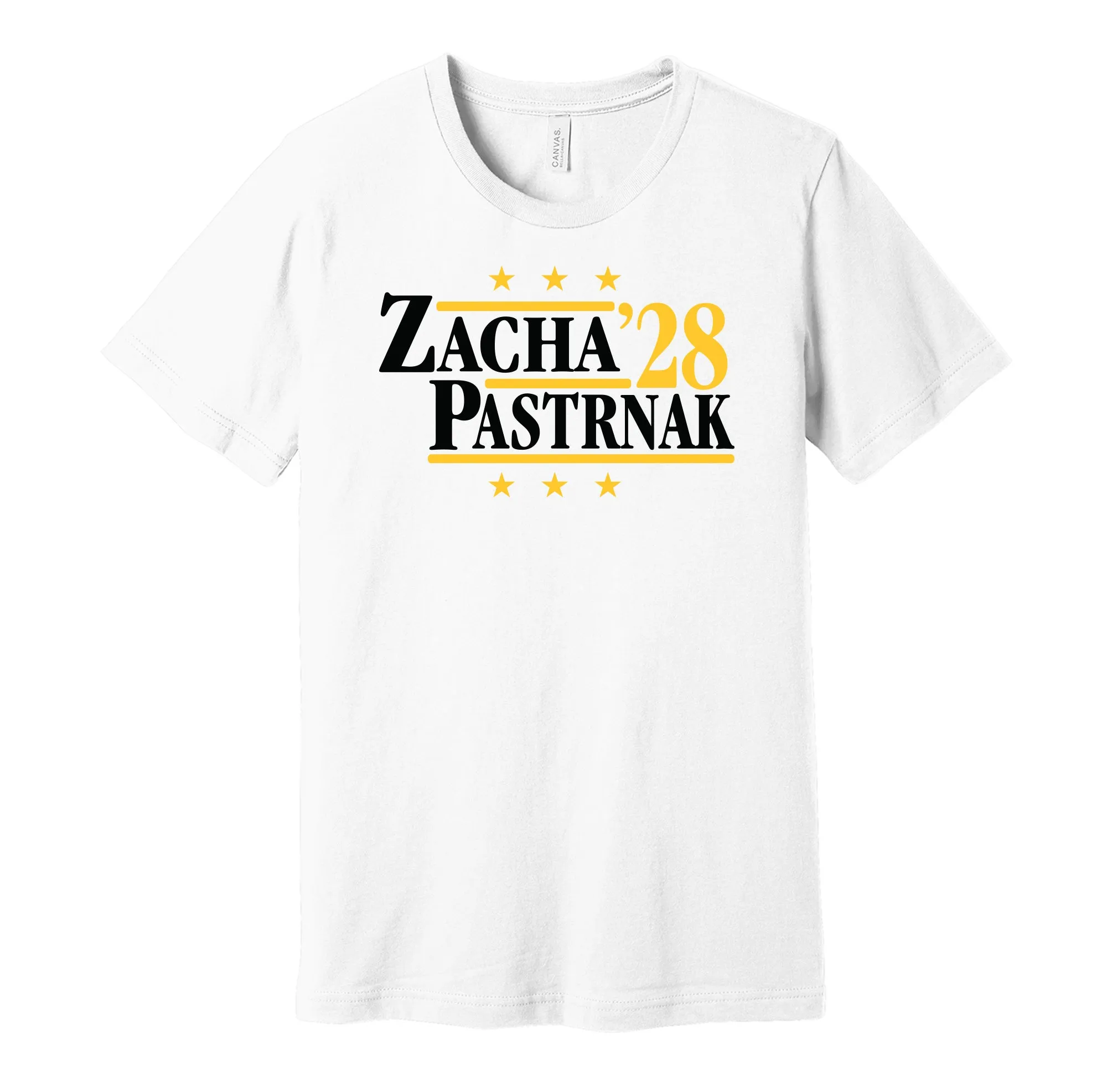 Zacha & Pastrnak '28 - Boston Hockey Political Campaign Parody T-Shirt - Hyper Than Hype Shirts